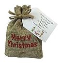 Libby's Market Place Relleno para caja de regalo para los niños para Nochebuena – diseño de polvo, comida de reno, en una bolsa de regalo con “Merry Christmas”