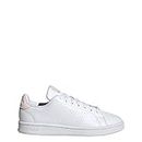 adidas Womens Advantage Shoes Sneaker, White/White/Wonder Quartz, 8.5 US