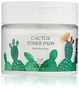 Yadah Cactus Toner Cleansing Pads, 100% Cotton with Aloe Vera for Cleansing and Exfoliating