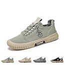 UERSUR Hopomart Shoes for Men,Scarpe Sportive da Uomo,Uomo Scarpe da Ginnastica Slip on Sneakers Basse Scarpe Casual Camminata Traspirante (45 EU, Green), KBYJIO-0