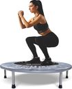 38" Foldable Mini Trampoline, Fitness Trampoline with Safety Pad