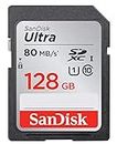 SanDisk Ultra Scheda di Memoria SDXC Traditional, Velocità fino a 80 MB/sec, 128 GB, Classe 10