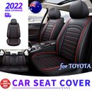 Car Seat Cover 2/5-Seats Full Set/Front Cushions PU Leather for Toyota SUV Truck