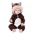 AVS Soft Unisex Baby Infant Kids Costume Jumpsuit Dog Style Cosplay Clothes Bunting Outfits Snowsuit Hooded Romper Outwear Soft Pajamas for Baby Toddler Kids Cartoon Dress for Birthday