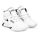 Tway Sports Shoes Boys Kids with lace Sneakers for Children White Black Shoes for Kids