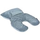 2-In-1 Deformation Pillow,Portable Travel Neck Pillow, for Airplane, Car, Home, Office,Keep You Away From Cervical Disease,B