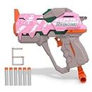 R Hunting Foam Blaster Guns for Nerf Party Toy Gun Gifts for Kids Boys Girls Birthday Nerf Shooting Blaster Gun with 6 Refill Soft Foam Darts Ages 3+ (Pink)