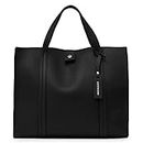 Miraggio Women's Grace Tote Bag With Detachable Sling Strap, Black
