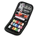 AUERVO Travel Sewing Kit, Over 70 DIY Premium Sewing Supplies,Mini Sewing kit for Home, Travel & Emergency Filled with Mending and Sewing Needles, Scissors, Thimble, Thread,Tape Measure etc…