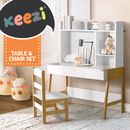 Keezi Kids Table and Chairs Set Study Play Toys Storage Desk Children Furniture