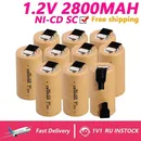 Ni-CD SC batteries 2800mAh high power Sub C 1.2V rechargeable battery for power tools electric drill