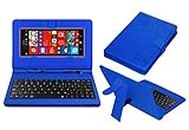 ACM Keyboard Case Compatible with Nokia Lumia 1520 Mobile Flip Cover Stand Plug & Play Device for Study & Gaming Blue