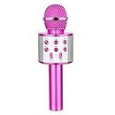 GeschenPark Bluetooth Microfono Karaoke per Bambini, Giocattolo Regalo Bambina 3-10 Anni Giocattoli Bambina Microfono Wireless Regali Natale Bambini