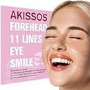 Akissos Silicone Wrinkle Patches for Forehead Wrinkle, Reusable Wrinkle Patches for Under Eyes, Silicone Face Patches for Mouth Line, Smile Line, Anti Wrinkle Patches for Fine lines - 5PCS