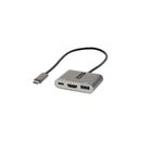 StarTech.com USB-C Multiport Adapter, auf HDMI 4K Anschluss, 100W PD, USB 3.0 Hub 5Gbit/s (1xTyp-C/ 1xA)