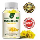 Mullein Leaf Herbal Capsules Dietary Supplement Detox Clearance Pills 1500mg