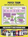 Best Books for 4 Year Olds (Paper Town - Create Your Own Town Using 20 Templates): 20 full-color kindergarten cut and paste activity sheets designed ... 12 printable PDF kindergarten workbooks