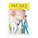 McCall's Women's and Girl's Onesie Unicorn Costume, Sizes S-XL Sewing Pattern
