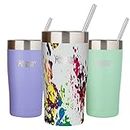 Healthy Human Insulated Stainless Steel Tumbler Travel Cruiser Cup with Straw and Lid 20 oz Art Deco