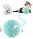 Interactive Cat Ball Toys, Gravity Smart Roller Cat Ball, Smart Indoor Automatic Moving Ball Puzzle Eliminates Boredom USB Rechargeable Pet Toys with Lights