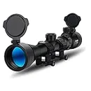 Paike Rifle Scope 3-9x40 EG Red & Green Illuminated Sight With Flip Cover