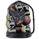 Optifit® Large Football Bag for Volleyball Basketball Football Outdoor Sports Equipment with Zipper Pocket, Premium Football Carry Bag with Shoulder Strap