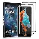 Cnarery Samsung Galaxy S10 Screen Protector, Support Fingerprint 2 Pack Tempered Glass Easy Installation Bubble Free Case Friendly