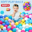 200-2000x Ball Pit Balls Play Kids Plastic Baby Ocean Soft Toy Colourful Playpen