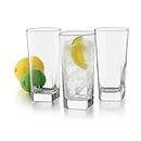Hollis Drinking Glasses Set of 8 (14.4 oz, clear, dishwasher safe)