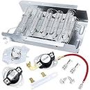 2024 Upgraded 279838 Dryer Heating Element W10724237 3403585 For Whirlpool wed4815ew1 Kenmore 110 Cabrio May.tag Roper red4516fw0 Amana Admiral aed4675yq1 Thermostat Fuse Kit 3387134 3977393 byRomalon