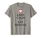 Keep Calm And Eat Pierogi Vernis à ongles Aigle blanc T-Shirt