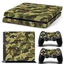 Gam3Gear Pattern Series Decals Skin Vinyl Sticker for Original PS4 Console & Controller (NOT PS4 Slim / PS4 Pro) - Green Camouflage