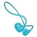 COMBLU Knochenleitungs-Kopfhörer, offenes Ohr, kabellos, Bluetooth 5.2 Kopfhörer mit Mikrofon, schnelle stabile Verbindung, IPX5 schweißfest, für Sport, Laufen, Fitness (Blau)