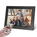 KASTISS Digital Photo Frame 10.1 Inch WiFi HD 1920 x 1200 IPS Touchscreen with 16GB Storage，Quick and Easy Share Photos or Videos via the Frameo App，the Best Choice for Gifting