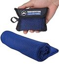 Tough Outdoors Cooling Towel, Royal Blue, 10 in x 10 in, Evaporative Cooling Fabric, Ideal for Sports, Camping, Beach, and Outdoor Activities