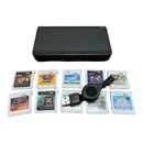 New Nintendo 3DS Black Changeable Cover type Japanese Charger Random 3Games