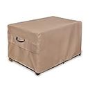 ULTCOVER Patio Deck Box Storage Bench Cover - Waterproof Outdoor Rectangular Fire Pit Table Cover 54 x 28 inch