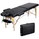 ACP ACUPRESSURE Wooden Portable Foldable Spa Massage Tables/Beauty Bed with Headrest and Armrest Salon Furniture, 60 cm Width, 100 to 200 kg Bearing
