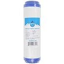 Replacement for Compatible with GE GX1S01R Granular Activated Carbon Filter - Universal 10-inch Cartridge Compatible with GE SINGLE STAGE DRINKING WATER FILTRATION UNIT - Denali Pure Brand