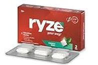 RYZE Nicotine Gums | Frosty Mint | 2mg | Helps in Quitting Smoking and Chewing Tobacco | Soft Chew | Easy on Throat | Sugar-Free | Teeth Whitening | Pocket- Friendly Pack of 20 × 3 = 60 Gums