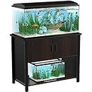 GDLF Metal Aquarium Stand with Cabinet for Fish Tank Accessories Storage, 40 Gallon, Turtle/ Reptile Terrariums