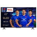TCL 43QLED770 QLED TV 43 pollici 108 cm 4K UHD HDR Smart TV controllo vocale EEK: G