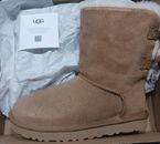 Womens Ugg Bailey Bow Twinkle Chestnut Size US 6 New In Box BEAUTIFUL 