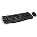 Microsoft Wireless Comfort Desktop 5050 with AES - Keyboard and Mouse Combo: Multi-Media, Ergonomic, Microsoft Wireless Mouse and Keyboard with Bluetooth (English)