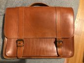 Aktentasche Tasche Leder handgefertigt echt authentisch klassisch Laptop 13/14 Zoll braun 