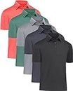 MLYENX Polo Shirts for Men Quick-Dry Athletic Golf Polo Casual Short Sleeve Moisture Wicking Shirts
