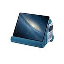 Mcbazel Tablet Pillow Stand for IPad Cushion Stand, Soft Multi-Angle Phone Pillow Lap Stand Holder for Tablet/iPad/E-Reader - Lake Blue