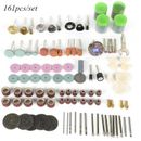 161pcs Rotary Tool Accessories Assorted Set, Woodworking Polishing Tool For Mini Drill, Rotary Tool, Power Tool Accessories Kit