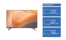 TCL 40S615 40 Inch Smart LED TV - Full HD, HDR, Dolby Audio, Netflix, YouTube -