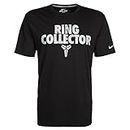 NIKE T-Shirt Kobe Ring Collector tee - Camiseta/Camisa Deportivas para Hombre, Color Negro/Gris Claro, Talla XL